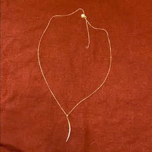 Never worn Stella & Dot New Moon gold necklace